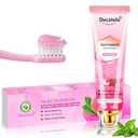 2pac Niacinamide Whitening Toothpaste, Effectively Whitens Teeth, with Peach & Mint Flavor - Stain Removal, Gum Care, Fresh Breath 24HR, Fluoride-Free Gentle Formula for Sensitive Teeth