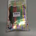 6 Pack 59Ft Rainbow Parade Floats for Trailer Car, Colorful Wavy Foil Fringe Garland Tinsel Streamers Hanging Banner Table Skirts for Graduation Homecoming Holiday Birthday Pride Party (Rainbow)