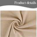 ALSOGO Womens Wide Leg Pants Casual Elastic High Waisted Pants Loose Straight Leg Pants Drawstring with Pockets (Blue, L)