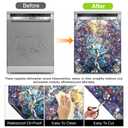 AOHMPT Dishwasher Magnet Sticker Cover: Panel Decal Decorative for Kitchen Decoration, 23"x26" Home Appliances Decor Stickers Panel Decor (Tree B)