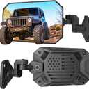 JOYTUTUS Wrangler Mirrors Doors Off Compatible with Wrangler TJ JK & Unlimited, Wrangler JK Side Mirrors for Wrangler 1997-2018, Wider View No Vibrate & Wobble (Patented), Not Fit Doors On (Black)