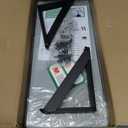 Wall Shelves 7.3" Deep Set of 4, Solid Paulownia Wood Wider Longer Sturdy Easy to Install Wall Mounted Bookshelves Storage Shelves Bathroom Home Office Laundry Room Bedroom Organizer Gray