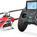 OMPHOBBY M2 EVO MK2 Ready to Fly RC Helicopter Outdoor Dual Brushless Motors Direct-Drive 6CH Remote Control Helicopters for Adults, 3D RC Plane with Remote Control Mini Drone RTF Red