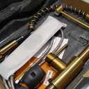 OWOFAN Kitchen Faucet, Kitchen Faucets with Pull Down Sprayer Sus304 Stainless Steel Industrial Single Handle One Hole Faucet for Farmhouse Camper Laundry Utility Rv Wet Bar Sinks Bushed Gold 9009J