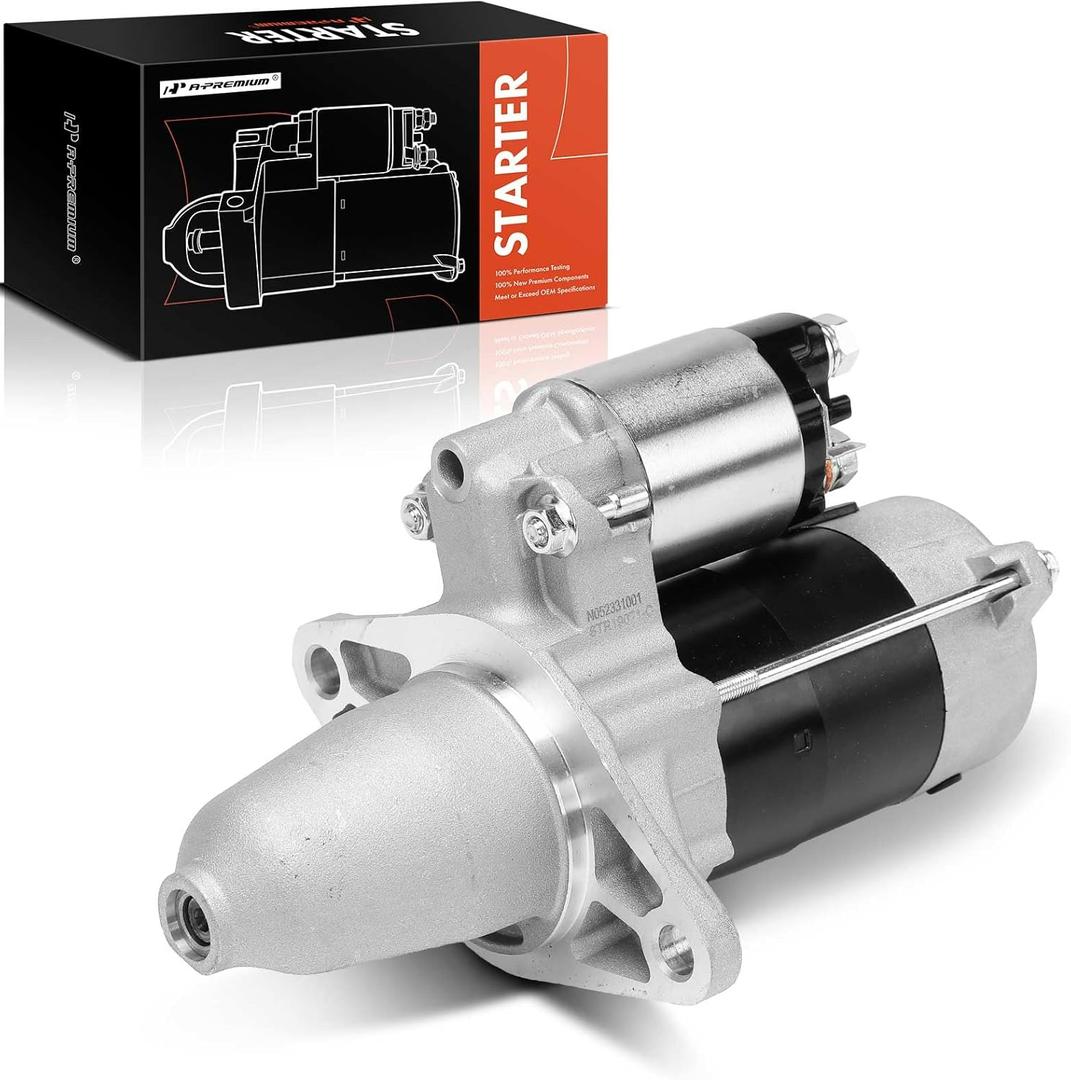 A-Premium Starter Motor Compatible with Subaru Impreza 2008-2014, WRX STI 2015, 2.5L, 12V 0.9KW 9-Teeth Clockwise, Replace# 23300-AA650, 428000-5760