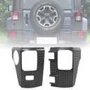 JK Rear Corner Guards Body Armor Kit Tail Light Trim Covers Compatible with 2007-2018 Jeep Wrangler JK JKU Rear Quarter Panel Black Diamond Armour, Replacement for 11651.01