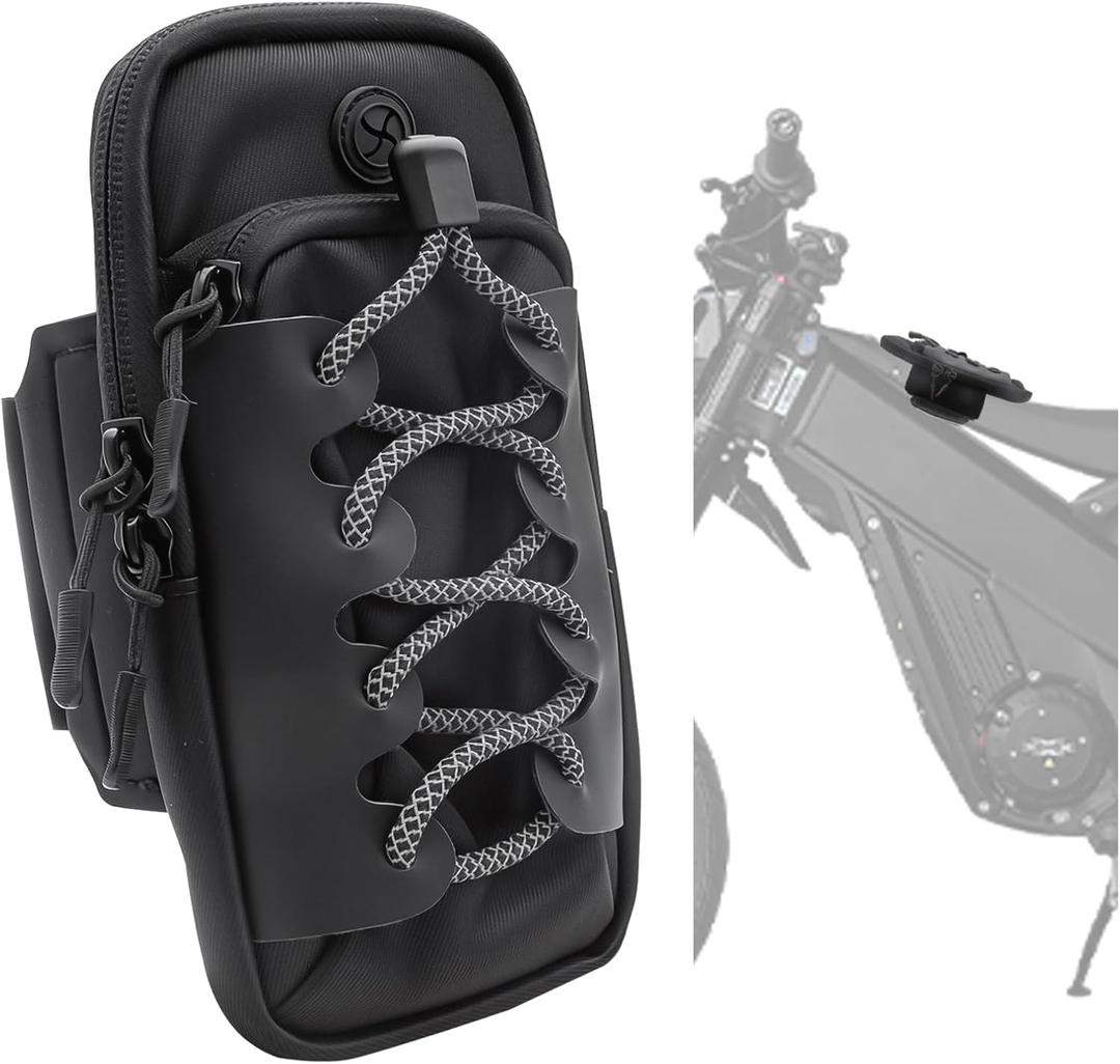 Electric Dirt Bike Bag, Front Battery Frame Bag for Sur Ron Surron LBX Tuttio Soleil 01 E-Ride Pro SS/S Rawrr Mantis, Fit for Phone ID Card Key Daily Necessities Storage