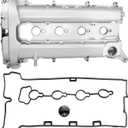 Engine Valve Cover with Gasket & Cap, Compatible with Chevy Captiva Sport 2011-2015, Equinox 2010-2017, Malibu 2013-2014, Orlando 2012-2014, Impala; GMC Terrain; Buick LaCrosse, Regal, Verano - 2.4L