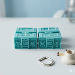 Boom Box Candle 3in 4 Pack