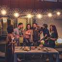 5 Pack 1000LED Plug in Starburst Sphere Lights,Firework Light 8 Modes Dimmable Remote Control Waterproof Hanging Copper Wire Fairy Light for Patio Party Tent Christmas (Warm White)