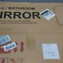 30"x22" Gold Wall Bathroom Mirror, Scalloped Edge Vanity Mirror