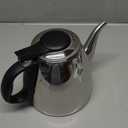 Tea Pot, Stainless Steel Small Teapot Gooseneck Kettle Tovetop Teapot Hot Water Heater Coffee Kettle for Stove Top Induction Hob(1.5L)