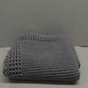 RESARE Waffle Bathroom Runner Rugs, Super Absorbent Bath Mat Non Slip Washable Quick Dry, Upgraded Ultra Soft Boho Bath Rugs with Tassels for Hallway Bedroom Laundry Room, 2'x6'(24"x72"), Dark Grey