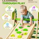 Pikler Triangle Set, 11-in-1 Montessori Climbing Toy for Toddlers, Foldable Wooden Indoor Jungle Gym & Playground Climber for Learning and Motor Skills (18 Months 7 Years)