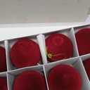UMEEUTOO 16 Pcs Red Velvet Christmas Balls, 3.15 Inch Velvet Ornaments for Christmas Tree, Flocked Ornaments Balls for Wreath Garland - Burgundy