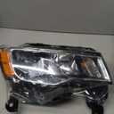 For Jeep Grand Cherokee Headlight Lamp 2017 2018 2019 2020 2021 Halogen Chrome Trim Passenger Right Side
