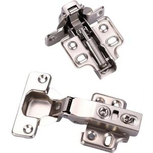 10 Pack Soft Close Concealed Cabinet Hinges - European Full Overlay Heavy Duty Adjustable Frameless for Kitchen Cupboard Hardware