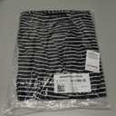 Amazon Essentials Women's Long-Sleeve Open-Front Long Cardigan (Black White Horizontal Stripe)