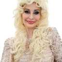 ALLAURA Realistic Dolly Long Blonde Curly Hair Wig for Women & Kids  Heat-Resistant, Restyle & Reuse  Ideal for Cosplay, Anime, Costume Parties  Compatible with Dolly Wig Hairstyles and Accessories