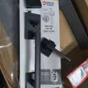 Kwikset San Clemente Front Door Lock Handle and Deadbolt Set, Entry Handleset Exterior with Interior Reversible Lever, Matte Black, Pick Resistant SmartKey Rekey Deadbolt Security