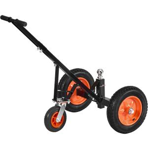 VEVOR Trailer Dolly, 1000lbs Tongue Weight Capacity, Carbon Steel Trailer Mover with 2 inch Ball, 14 inch Pneumatic Tires, Portable Tow Dolly for Moving RV Trailers