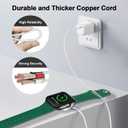 Magnetic Charging Cable for Apple Watch Charger,[USB C Port] Wireless Charging Cable Compatible with iWatch Series Ultra/10/9/8/7/6/SE/SE2/5/4/3/2[2M/6.6FT] White