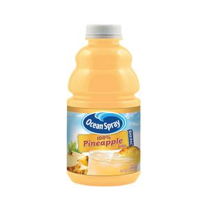 Ocean Spray BarPac Mixer Bottle, 100% Pineapple, 32 Ounce (Pack of 12)(BB: December 02, 2025)