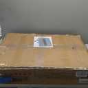 Garvee 29" Snow Pusher Shovel with Wheels,Heavy Duty Steel Snow Shovel with Wheels,Angled Blade Efficient Snow Removal With5-Position Angled Blade & Adjustable Handle for Doorway, Sidewalk, Black&Red