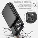 Vinich for iPhone 16 Pro Wallet Case with Card Holder, RFID Blocking Credit Slots Kickstand Shockproof Phone Cover Fit for iPhone 16 Pro 6.3" Black
