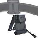 HYS Tactical MOLLE Holder for Belt, Vest, or Pack, Walkie Talkie Holder with Belt Clip Mount Base, Heavy-Duty Secure Hold with Quick-Release Buckle for Baofeng UV-5R Motorola & Kenwood HT Radio