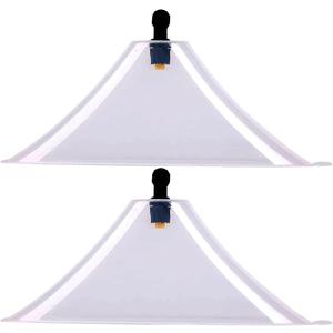 Drift Guard with Flat Sprayer Nozzle,Prevents Drift of Fine Droplets,for Use with Backpack Sprayer Small Drift Guard (clear, 38CM-2PCS)