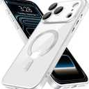 Hython Magnetic Clear for iPhone 17 Pro Case with Camera Lens Protector [Compatible with MagSafe] Luxury Plating Edge Slim Soft TPU Cover Protective Phone Case for iPhone 17 Pro 6.3"