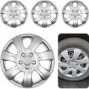 16 Inch Hubcaps for Toyota Camry Set of 4 Premium ABS Wheel Covers, Snap-On OEM Replacement for 16" Steel Rims Durable, Impact-Resistant (Full Set of 4)