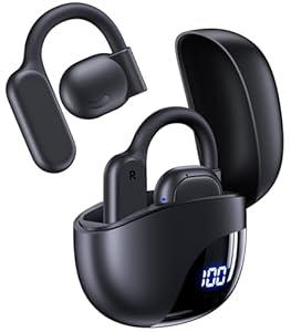 AI Translation Earbuds Real Time 164 Languages 80H Playtime Translator Ear Buds Audifonos Traductores Inglés Español Wireless Earphones Bluetooth AI Headphone for Travel Meeting Learning K08 Black
