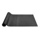 Diamond-Plate Flooring Roll, SBR Rubber Mat, Easy to Clean, Gym & Garage Industry, Black   30" x 60"