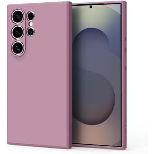 Vanjua Case for Samsung Galaxy S25 Ultra (Only), Stylish Liquid Silicone Slim Full-Body Protective Cover Compatible with Samsung Galaxy S25 Ultra 5G Phone Case (Rose Purple)