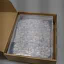 800 Pcs Clothes Hanger Size Markers DIY Blank Plastic Hanger Sizes Tags Marker with Storage Box Mark Pen for Wire Hangers