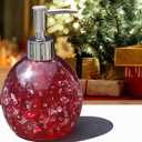 LUANT Bathroom Decoration Resin Lotion Bottle Pump for Kitchen or Countertops, Red