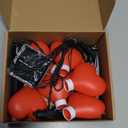 Set of 6 Solar Red Heart Stake Lights for Valentines Day Decor, Outdoor Waterproof Heart Shaped Light for Garden Pathway Flowerbed Cemetery Grave Porch Walkway Valentine's Theme Decorations