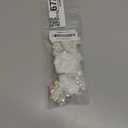 1pc Handmade Rhinestone Applique for Clothes, 3D Flower Fabric Patches for Wedding Dress, Bling Beaded Embroidery Lace Applique for Hat Hairband Sewing Embellishment (White)