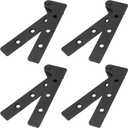 Antrader 360 Degree Rotatable Pivot Hinge for Window or Door Pack of 4,Black