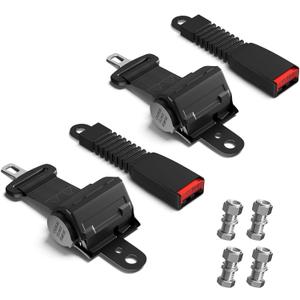 Golf Cart Seat Belts, 40" Retractable Universal Seat Belts Kit for Club Car EZGO Yamaha 2 Set/4 Set