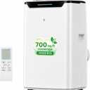 Portable Air Conditioner, 14000 BTU Fast Cooling for Large Rooms up to 700 Sq.Ft, 3-in-1 Energy Efficient Portable AC Unit with Upward Airflow, Sleep Mode, for Bedroom/Apartment/Living Room