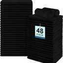 UNIMADE 48 Pack Salon Towels - Highly Absorbent and Quick Drying Hand Towels, Premium Wash Cloths for Bathroom, Gym, Shower, Hotel, and Spa - 16x27 inch (Black)