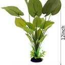 ALEGI Silk Aquarium Plants, 12 Inch Artificial Silk Plants Decorations for Fish Tank,Aquarium Dcor Plastic Plants (Green, 2 Pack)