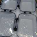 8-Piece 36oz Glass Meal Prep Container Set Clear Glass Food Storage Containers Set, Airtight Food Storage Containers for Coffee, Sugar, Flour, Spices, BPA-Free