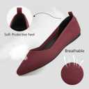 Bealin Womens Flats Dressy Pointed Toe Knit Ballet Shoes Confortable Women Soft Flats Shoes Slip On Loafer Shoes (8.5)