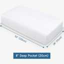 NTBAY 100% Brushed Microfiber Fitted Crib Sheet, Super Soft and Cozy 28x52 Crib Sheet for Standard Crib and Toddler Mattresses, Boys, Girls, Unisex, White, 28x52 Inches