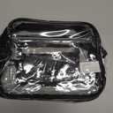Clear Bag for Stadium Events Mini Small Clear Purse Stadium Bag for Concert Sport Work(Black-Old)
