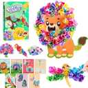 KUKANTST Poke-in Animal Crafts for Kids Ages 4-8, Mess-Free DIY Paper Art Activities, Classroom Prizes, Christmas Stuffers, Birthday Gifts Toys for Boys and Girls 4 5 6 7 8 9 10 Year Old